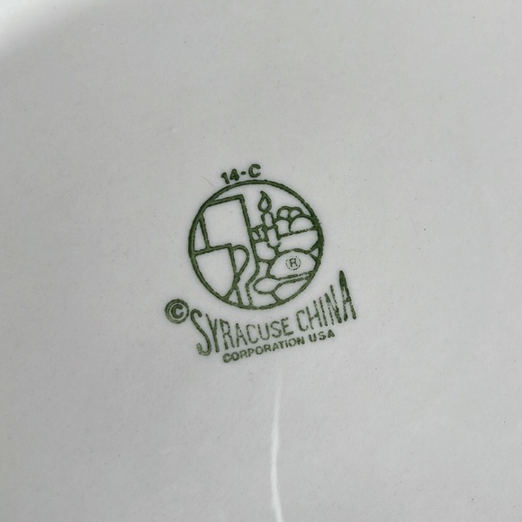 Syracuse Vintage Ironstone China Scalloped Gold Trim Platter - Picture 6 of 6